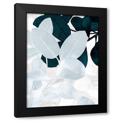 Exhale II Black Modern Wood Framed Art Print with Double Matting by Urban Road