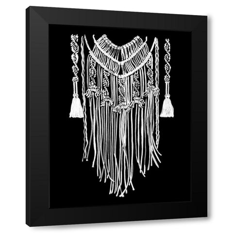 Wanderer Mono Black Modern Wood Framed Art Print with Double Matting by Urban Road