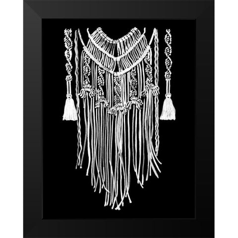 Wanderer Mono Black Modern Wood Framed Art Print by Urban Road