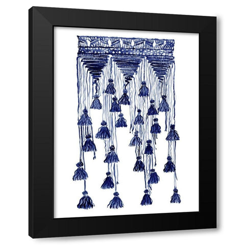 Free Spirit Indigo Black Modern Wood Framed Art Print by Urban Road