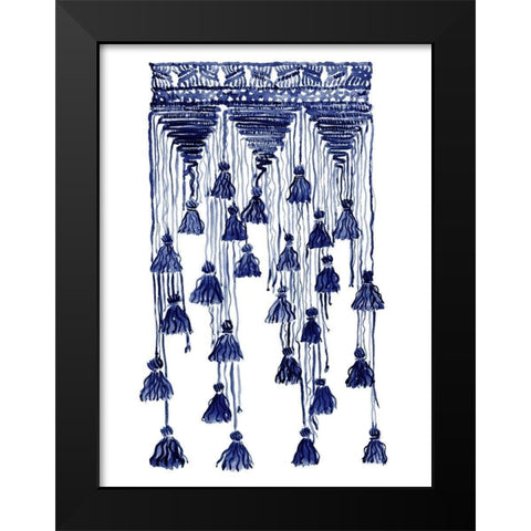 Free Spirit Indigo Black Modern Wood Framed Art Print by Urban Road