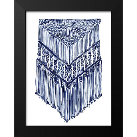 Gyspy Indigo Black Modern Wood Framed Art Print by Urban Road