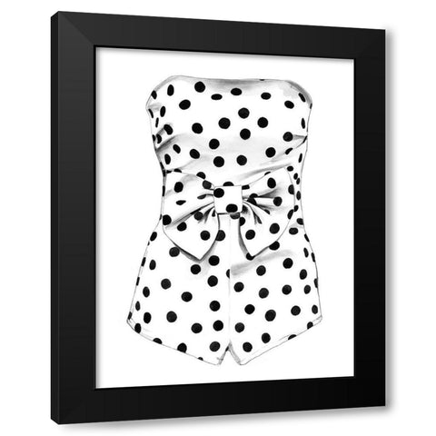 Mae Black Modern Wood Framed Art Print by Urban Road