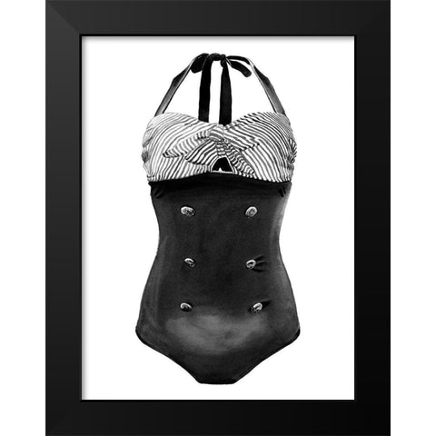 Greta Black Modern Wood Framed Art Print by Urban Road