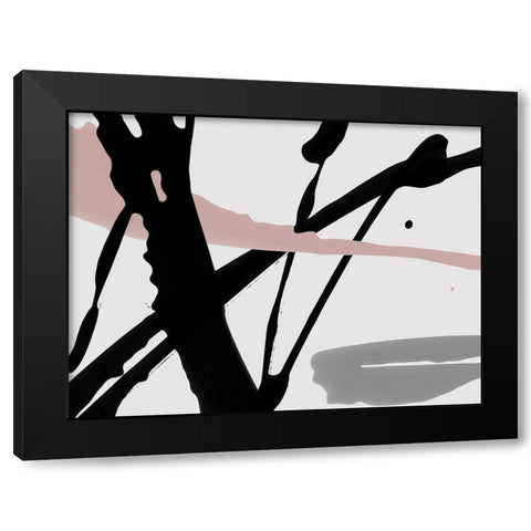 Ardor Black Modern Wood Framed Art Print with Double Matting by Urban Road