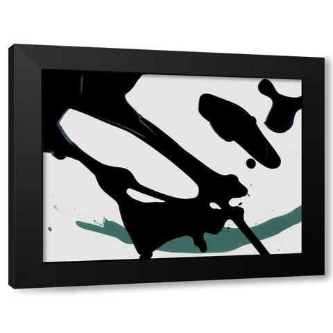 Fervor Black Modern Wood Framed Art Print with Double Matting by Urban Road