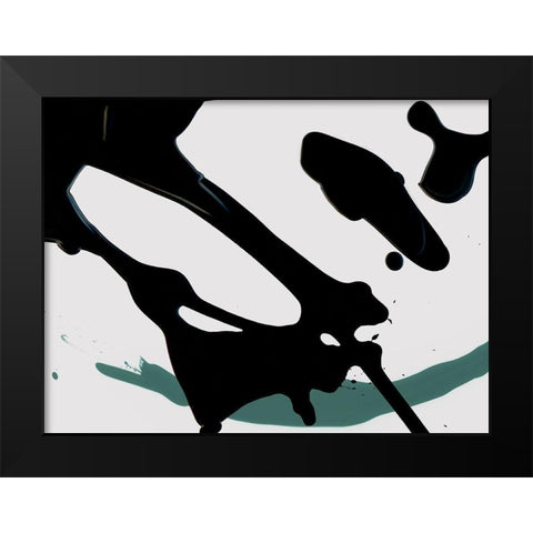 Fervor Black Modern Wood Framed Art Print by Urban Road