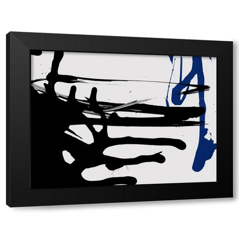 Intense Black Modern Wood Framed Art Print with Double Matting by Urban Road