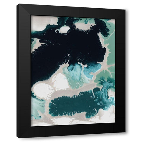 Maui Black Modern Wood Framed Art Print by Urban Road