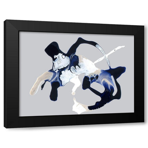 Blue Velvet Black Modern Wood Framed Art Print with Double Matting by Urban Road