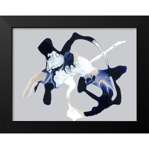 Blue Velvet Black Modern Wood Framed Art Print by Urban Road