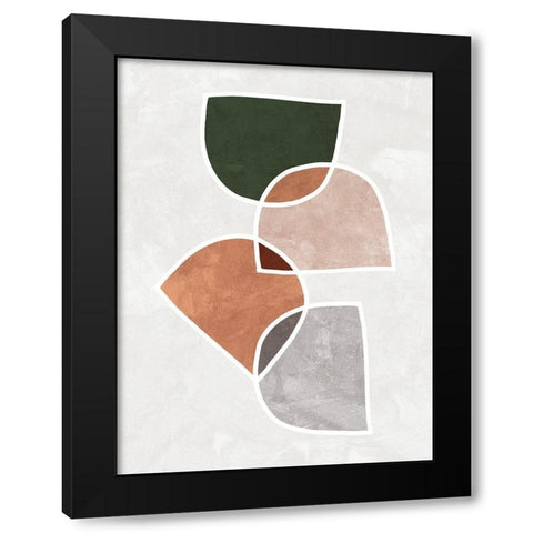 Tetrarchy Black Modern Wood Framed Art Print by Urban Road