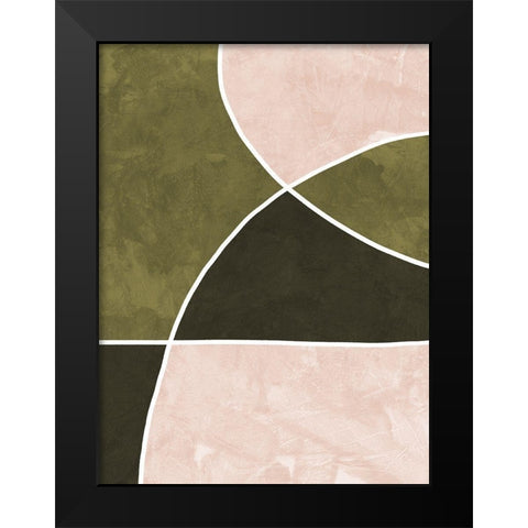 Sage Black Modern Wood Framed Art Print by Urban Road