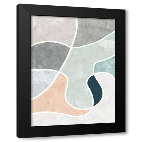 Betty Black Modern Wood Framed Art Print with Double Matting by Urban Road