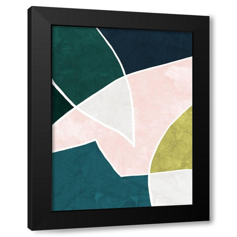 Joan Black Modern Wood Framed Art Print with Double Matting by Urban Road