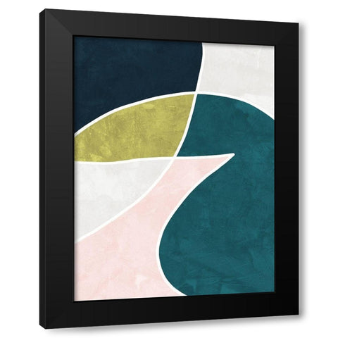 Megan Black Modern Wood Framed Art Print with Double Matting by Urban Road