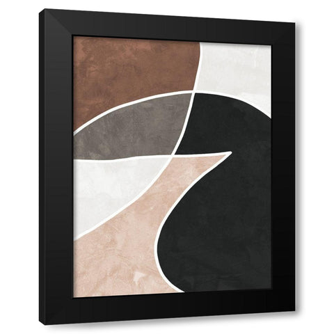 Dust Black Modern Wood Framed Art Print with Double Matting by Urban Road