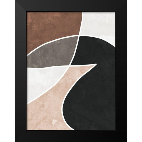 Dust Black Modern Wood Framed Art Print by Urban Road