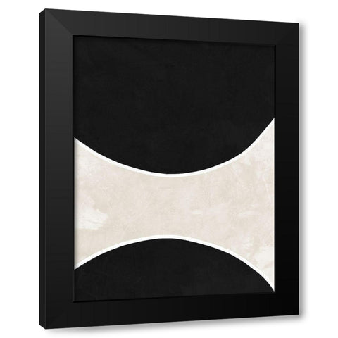 Ellipse Black Modern Wood Framed Art Print by Urban Road