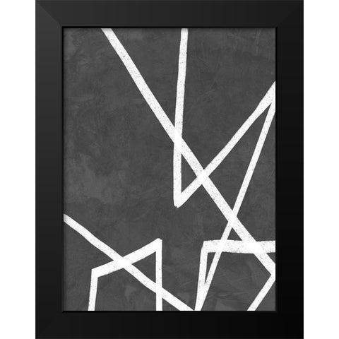 Detach Black Modern Wood Framed Art Print by Urban Road