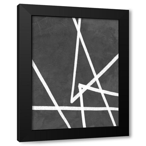 Divide Black Modern Wood Framed Art Print by Urban Road