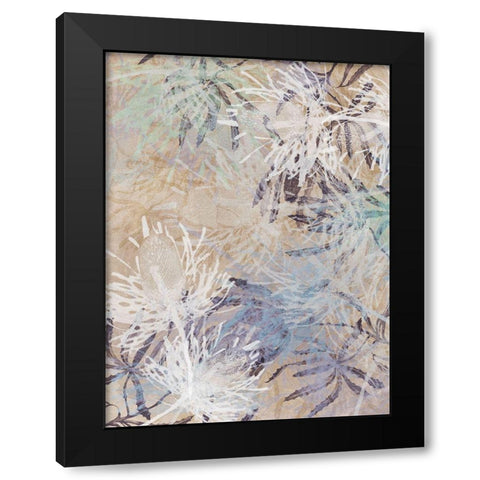 Etch II Black Modern Wood Framed Art Print with Double Matting by Urban Road