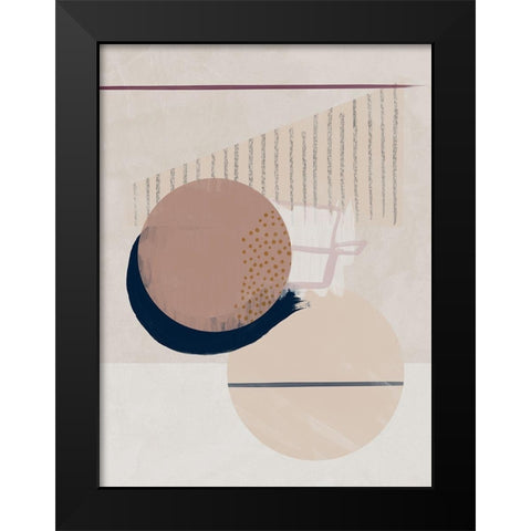 Solace Black Modern Wood Framed Art Print by Urban Road