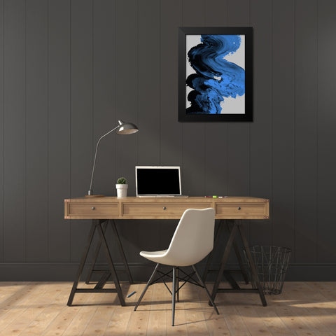 P_Winters Shadow Black Modern Wood Framed Art Print by Urban Road