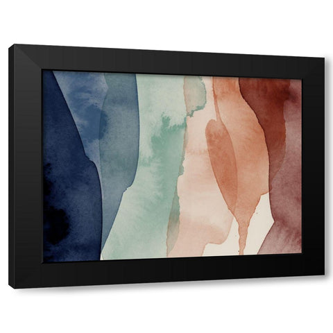 Prismatic Black Modern Wood Framed Art Print by Urban Road