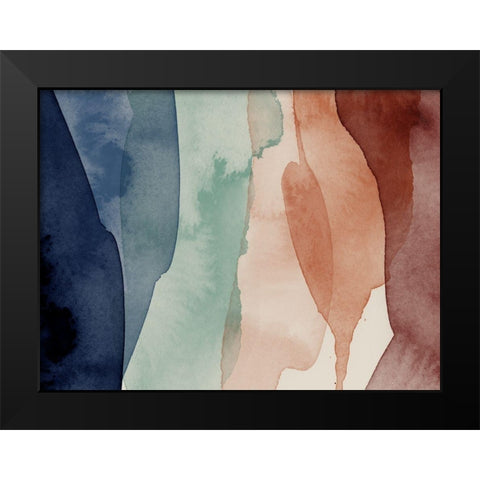 Prismatic Black Modern Wood Framed Art Print by Urban Road