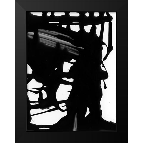 Wildness Black Modern Wood Framed Art Print by Urban Road