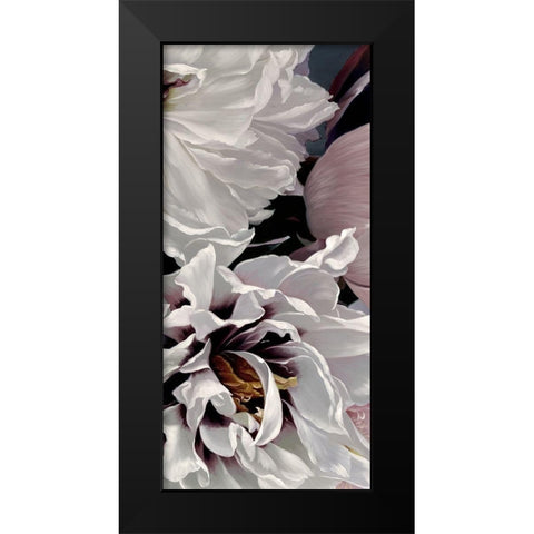 Fleur Triptych - Panel 2 Black Modern Wood Framed Art Print by Urban Road