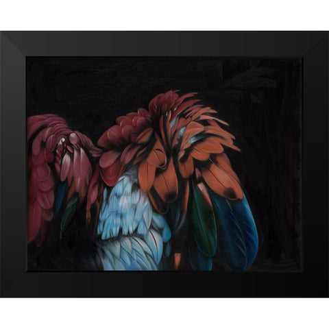 Flutter Black Modern Wood Framed Art Print by Urban Road