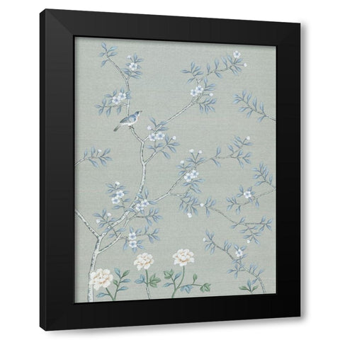 Magnolia II Black Modern Wood Framed Art Print with Double Matting by Urban Road