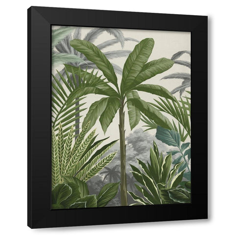 Las Palmas II Black Modern Wood Framed Art Print with Double Matting by Urban Road