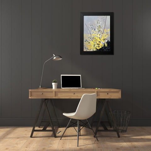 Acacia Black Modern Wood Framed Art Print by Urban Road