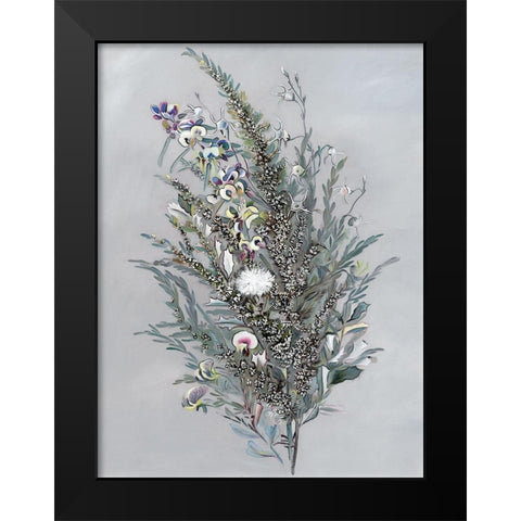 Grevillea Black Modern Wood Framed Art Print by Urban Road