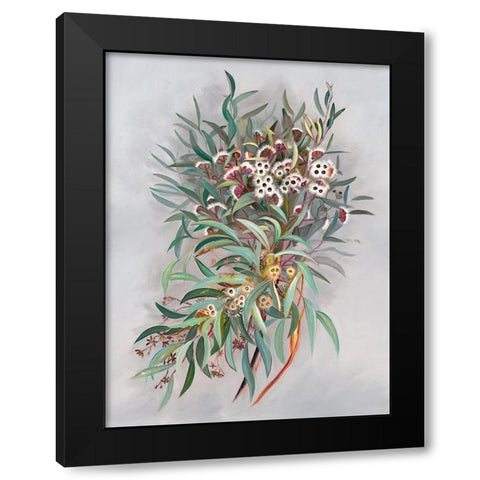 Gumnut Black Modern Wood Framed Art Print with Double Matting by Urban Road