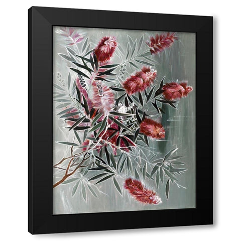Myrtle Black Modern Wood Framed Art Print with Double Matting by Urban Road