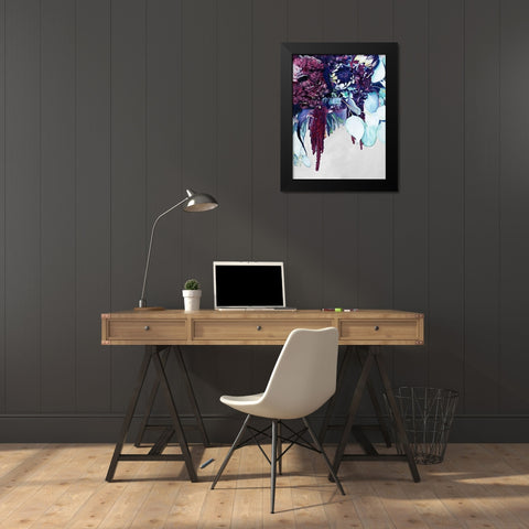 Austraflora Black Modern Wood Framed Art Print by Urban Road