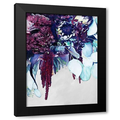 Austraflora Black Modern Wood Framed Art Print by Urban Road