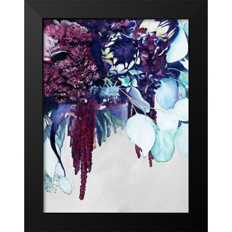 Austraflora Black Modern Wood Framed Art Print by Urban Road