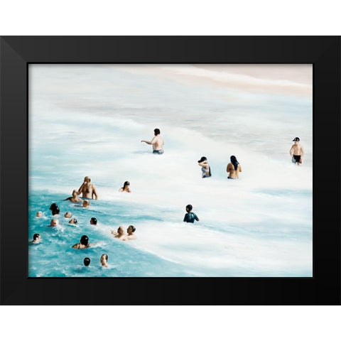 Heatwave Black Modern Wood Framed Art Print by Urban Road