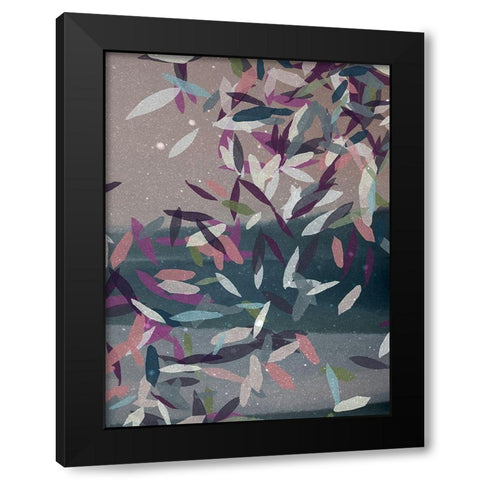 Summer Rain Black Modern Wood Framed Art Print by Urban Road