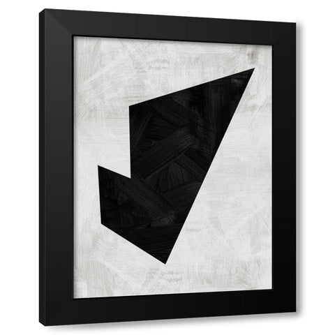 Tessellate Black Modern Wood Framed Art Print by Urban Road