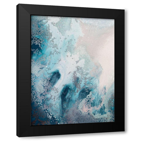 Tidal Dance Black Modern Wood Framed Art Print with Double Matting by Urban Road