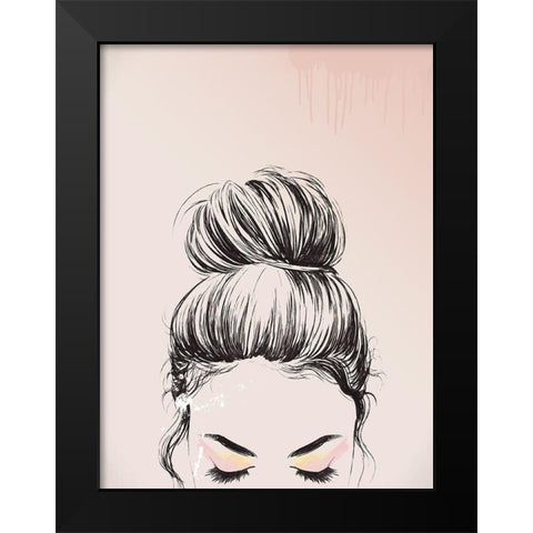 Sophia  Black Modern Wood Framed Art Print by Urban Road