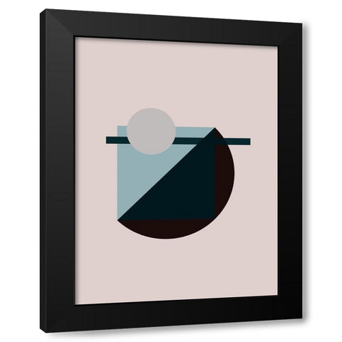 Aspect Poster Black Modern Wood Framed Art Print with Double Matting by Urban Road