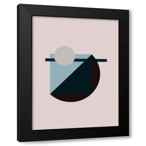 Aspect Poster Black Modern Wood Framed Art Print by Urban Road