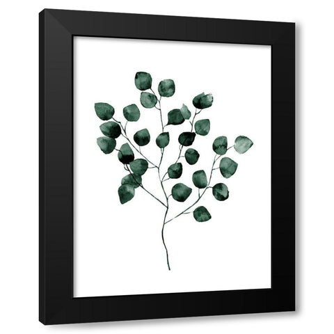 Silver Dollar Green Poster Black Modern Wood Framed Art Print by Urban Road